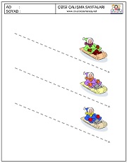 okul öncesi çizgi çalışmaları